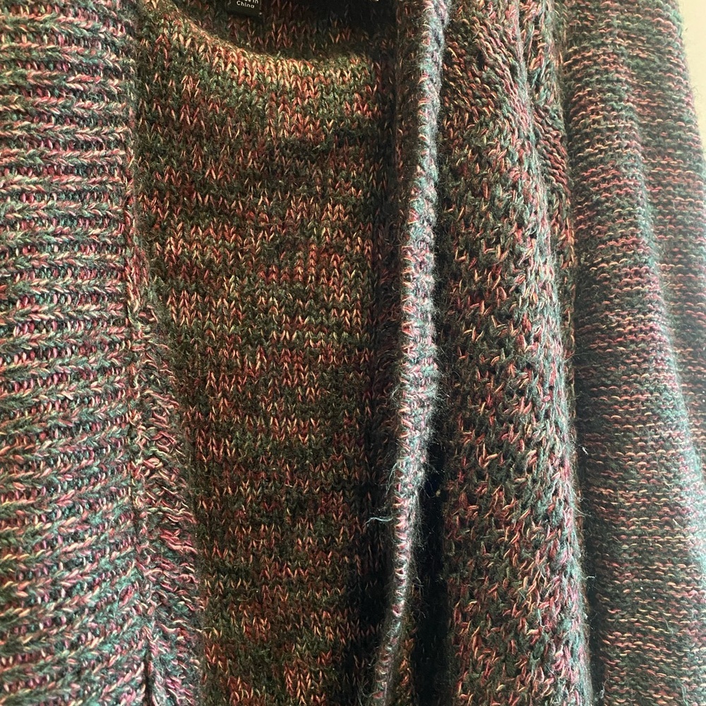 Torrid Multicolor Cardigan with Open Front and Shawl Collar - Picture 2 of 6